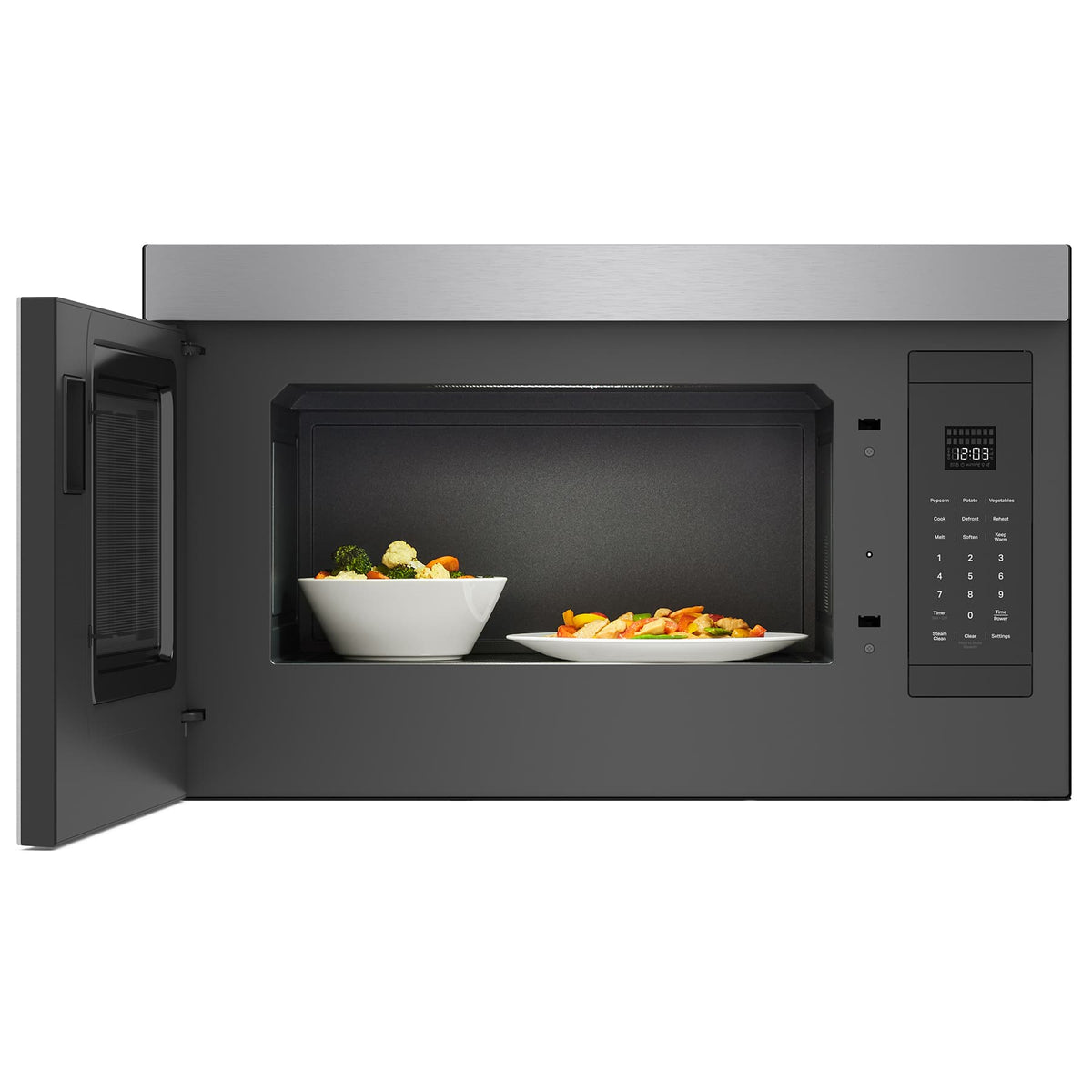 KitchenAid - 1.1 Cu. Ft. Over-the-Range Microwave with Flush Built-in Design and PrintShield Finish - Stainless Steel