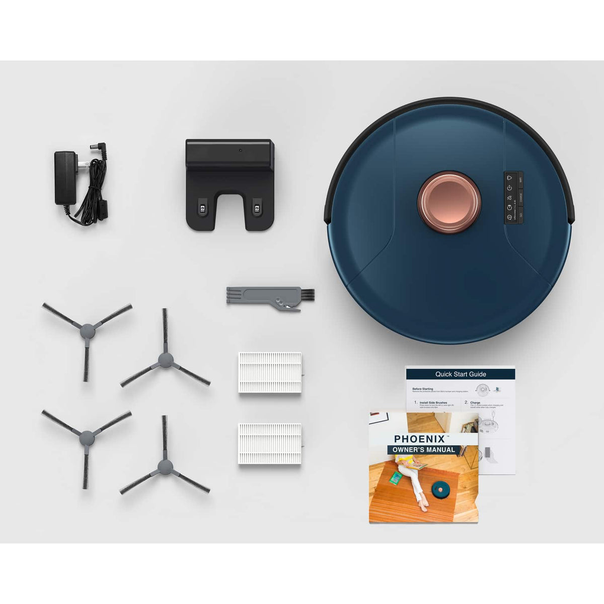 bObsweep - PetHair SLAM Wi-Fi Connected Robot Vacuum Cleaner, Phoenix - Midnight