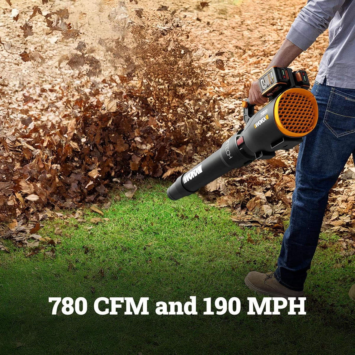 WORX - WG582 40V 780CFM 190MPH Blower - Black