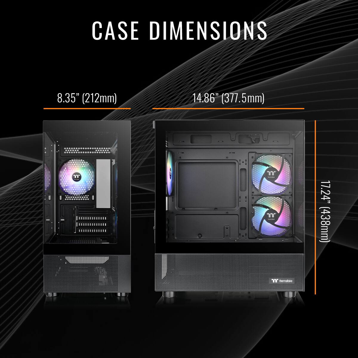 Thermaltake - LCGS View 9660T-170 Gaming Desktop AMD Ryzen 5 9600X 16GB RGB RAM NVIDIA GeForce RTX5060 Ti 8G 1TB SSD NVMe M.2 Wifi - Black