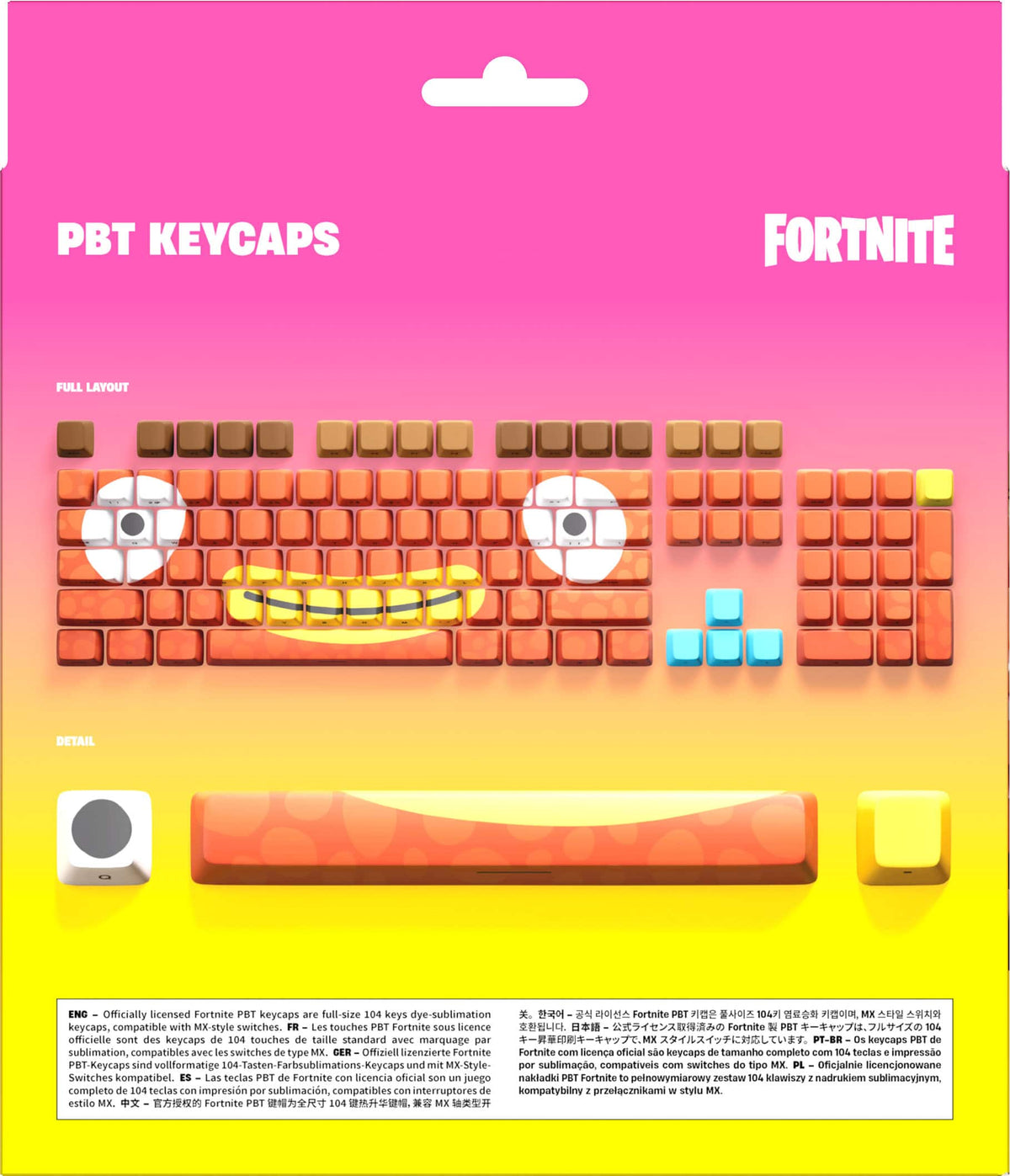 SteelSeries - PBT Accessory Keycaps - Fortnite Fishstick Edition - Multi
