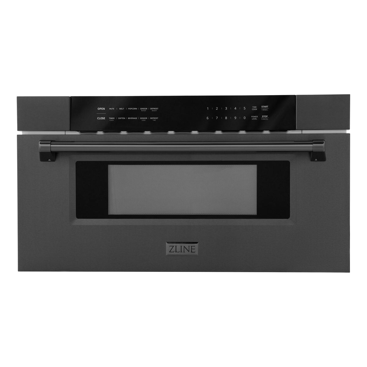 ZLINE - 30 in. 1.2 cu. ft. Built-in Microwave Drawer - Black Stainless Steel