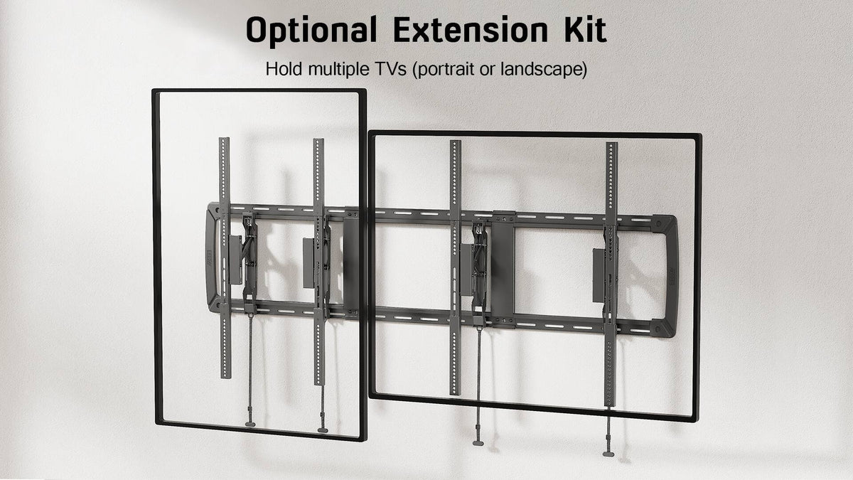 ErgoAV - Low Profile Fixed Mount Extension Kit for the ERMLX1-01B - Black