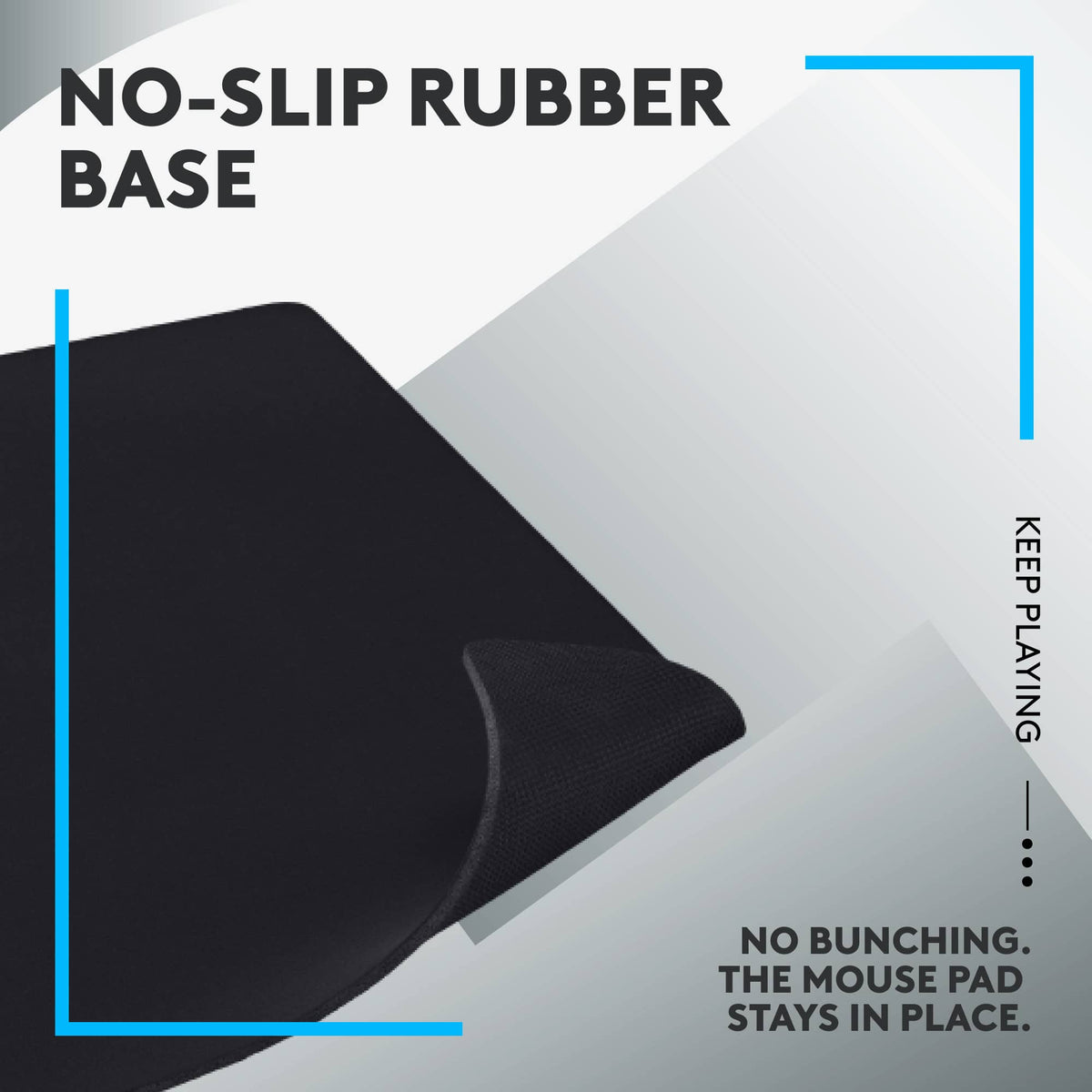 Logitech - G840 Cloth Gaming Mouse Pad with Rubber Base (Extra Large) - Black