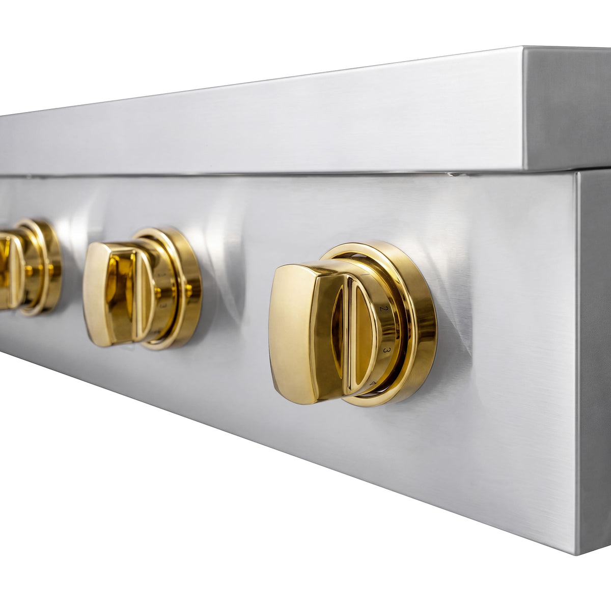 ZLINE - Autograph 30 in. Paramount Built-in Induction Rangetop with 4 Elements and Polished Gold Accents - Stainless Steel