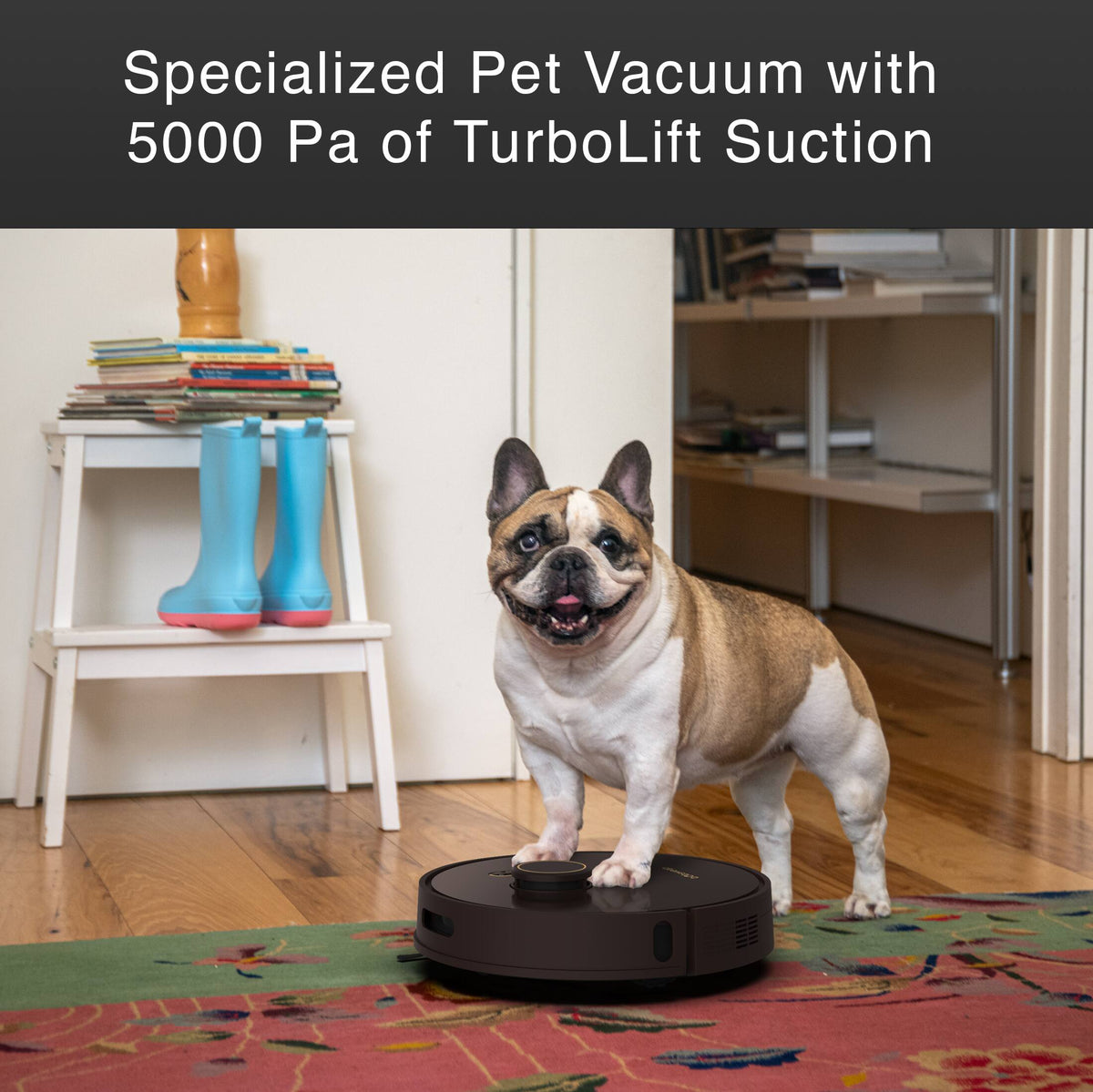 bObsweep - Orb-i Robot Vacuum Cleaner with 5000 pa Suction,with 100-Day Capacity, LiDAR Localization & Mapping - Self-Emptying - Chocolate