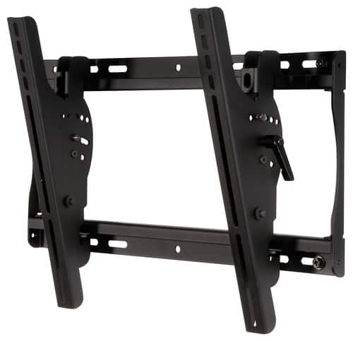 Peerless-AV - SmartMount Tilt Display TV Wall Mount For Most 32" - 50" Flat Panel Displays,TVs - Semi-gloss Black, Black