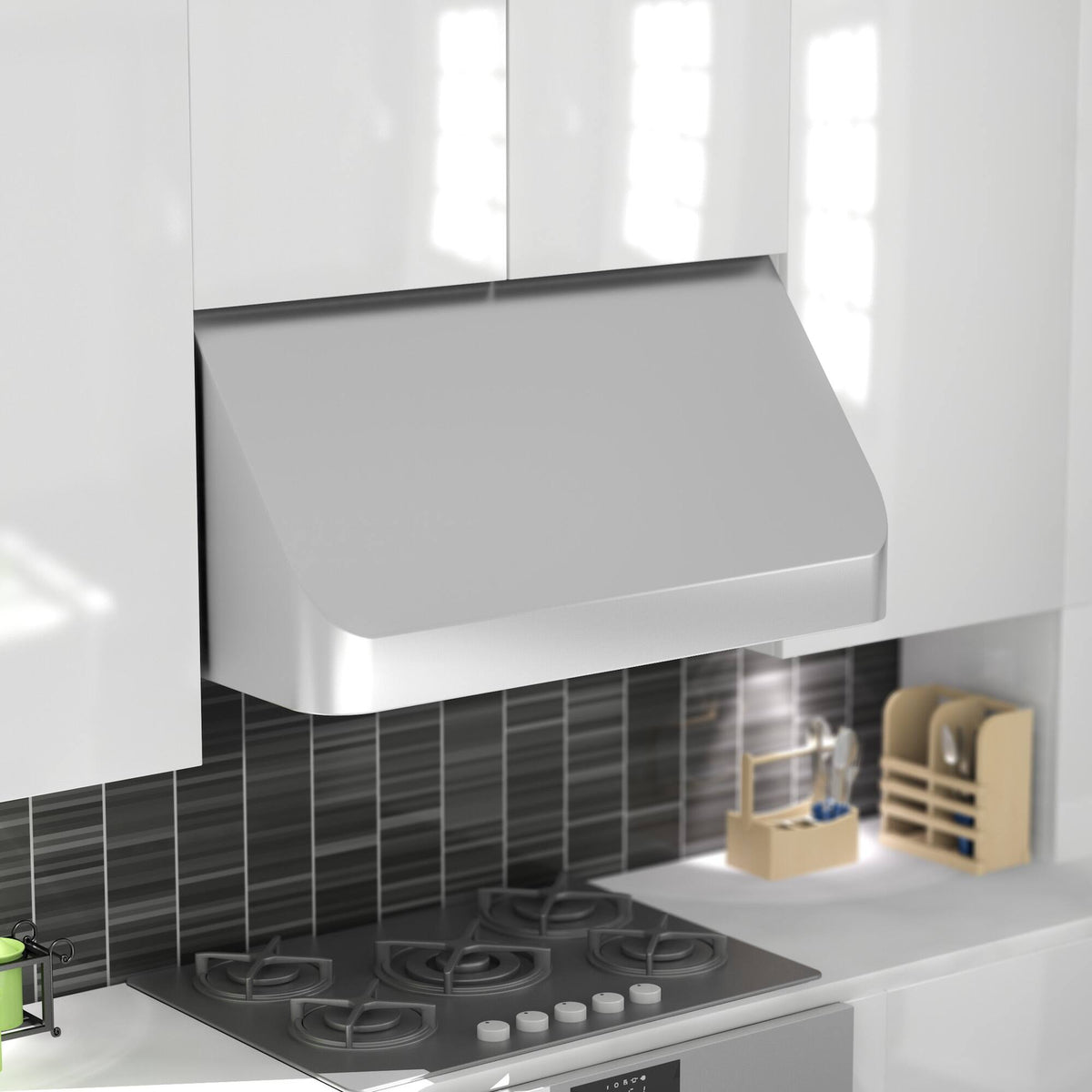 ZLINE - 36 inches - Externally Vented & Convertible - Under cabinet Range Hood - Brushed Stainless Steel