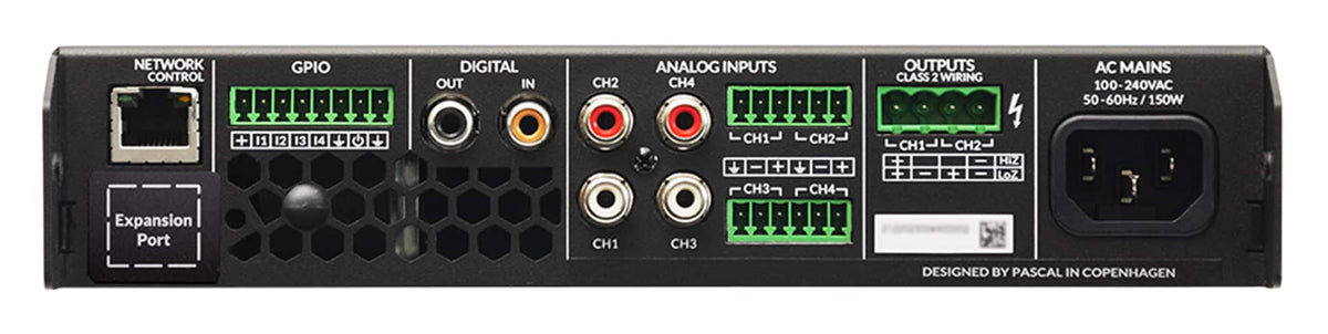 Sonance - Blaze PowerZone Connect 252 – 250 W DSP-enabled Class-D amplifier with 2 channels (Each) - Black