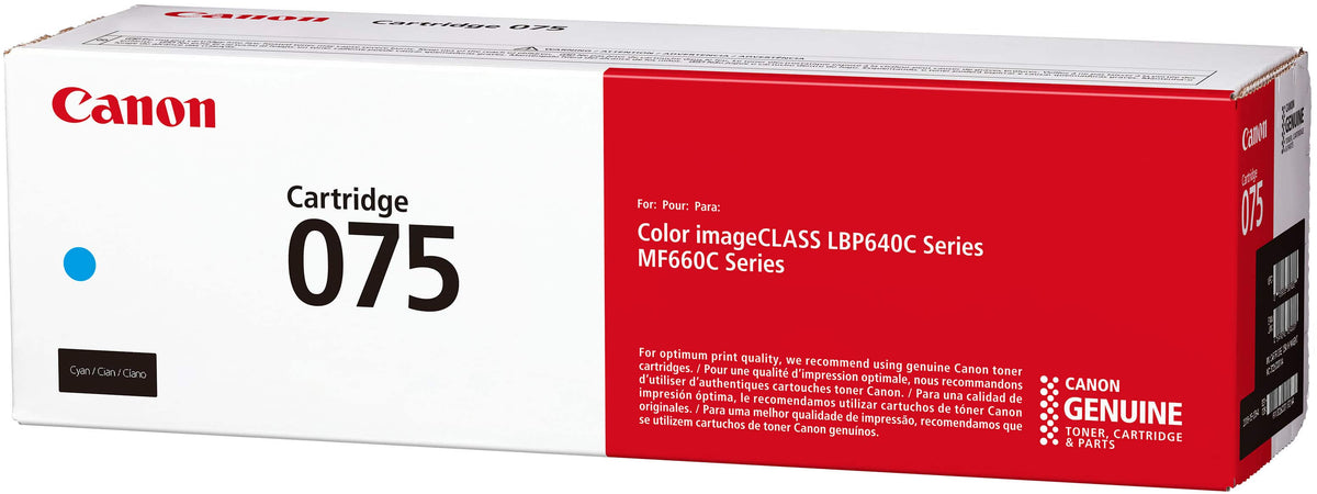 Canon - Toner 075 Standard Yield Toner Cartridge - Cyan