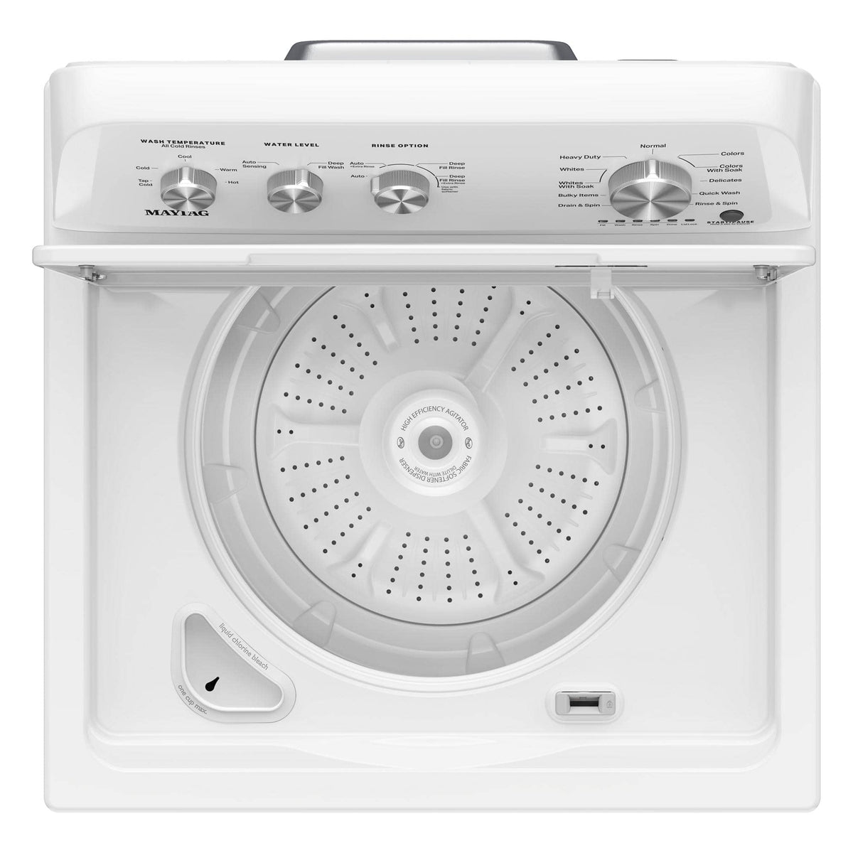 Maytag - 3.8 Cu. Ft. Top Load Washer with Deep Fill Option - White