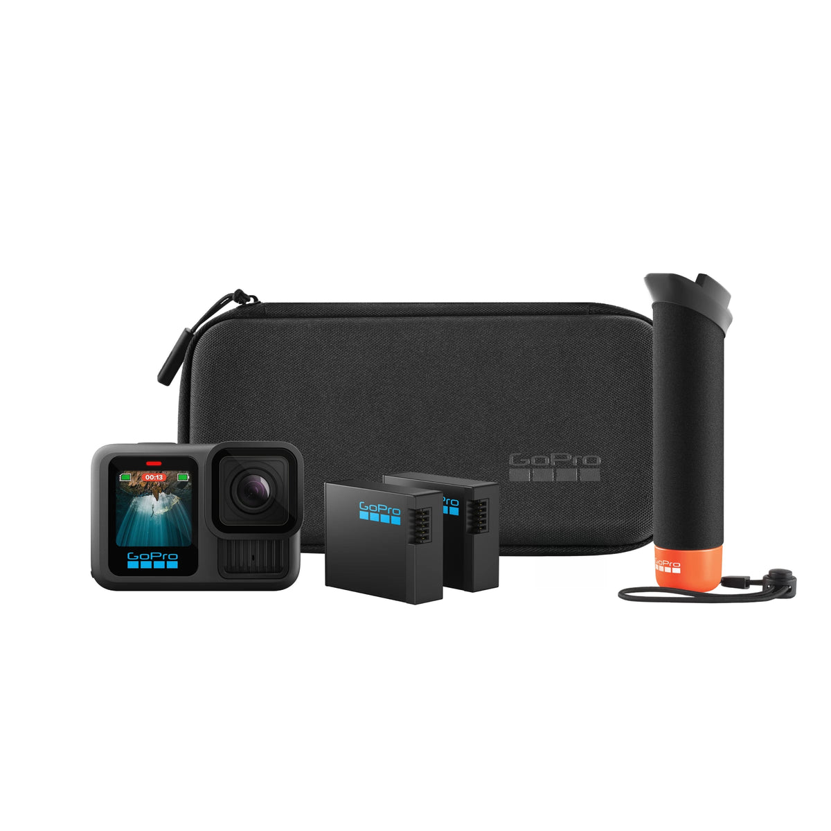 GoPro - HERO13 Action Camera 5K Bundle with Accessories (non-SD card version) - Black