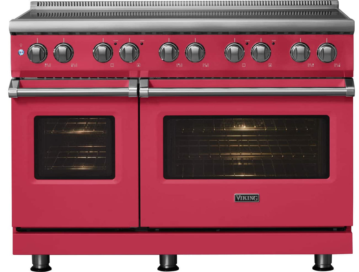 Viking - 48 in. Wide 6 Elements Pro 5 Series 7.3 Cu. Ft. Freestanding 6 Element Induction Convection Range - Valentine
