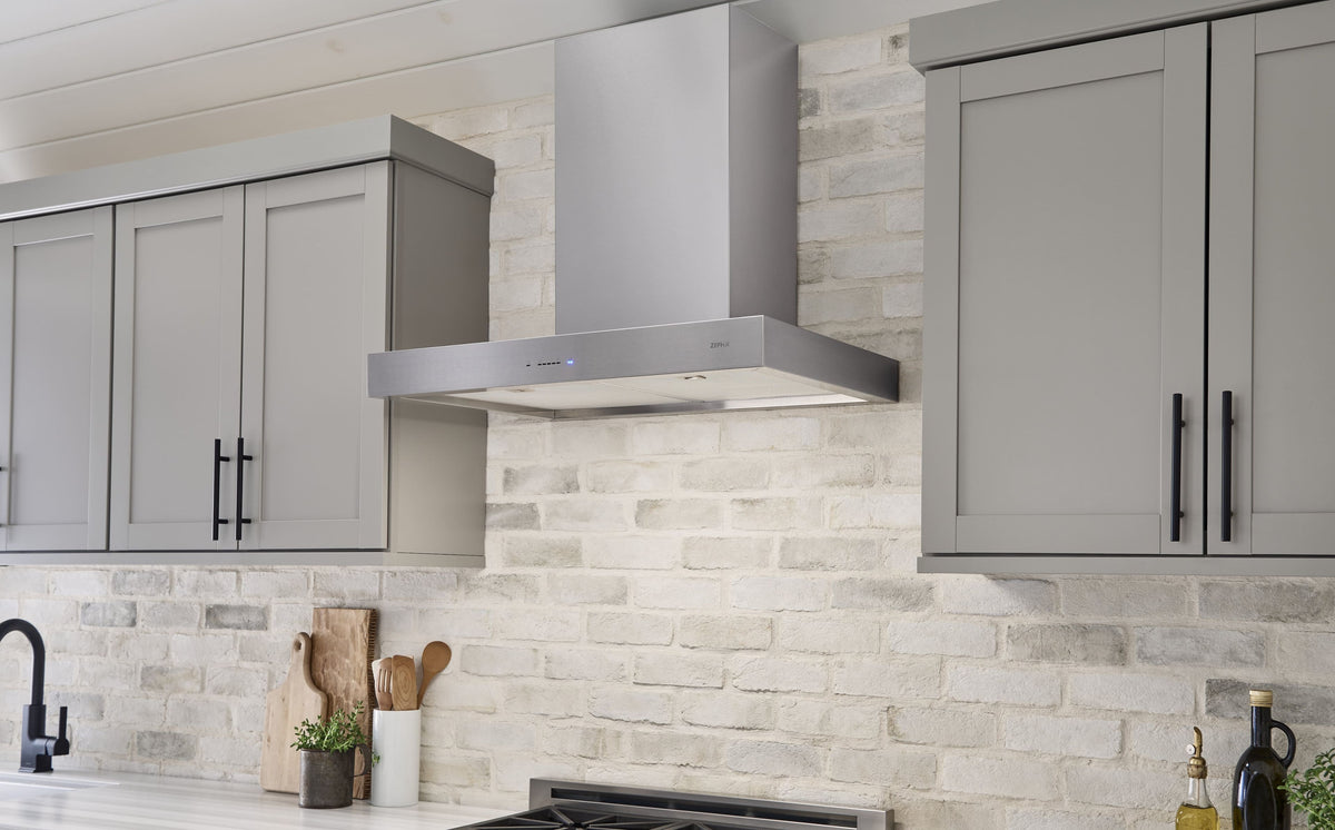 Zephyr - 36 inches - Convertible - Wall Range Hood - Stainless Steel