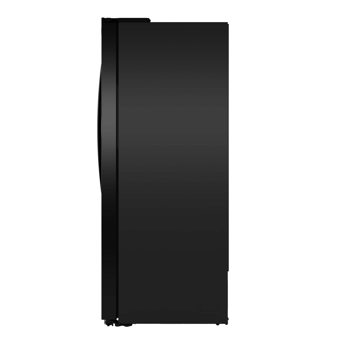 GE - 36 in. Wide 23.6 Cu. Ft. Counter Depth Side-By-Side Refrigerator with Extra Tall Dispenser and In-Door Icemaker - Black