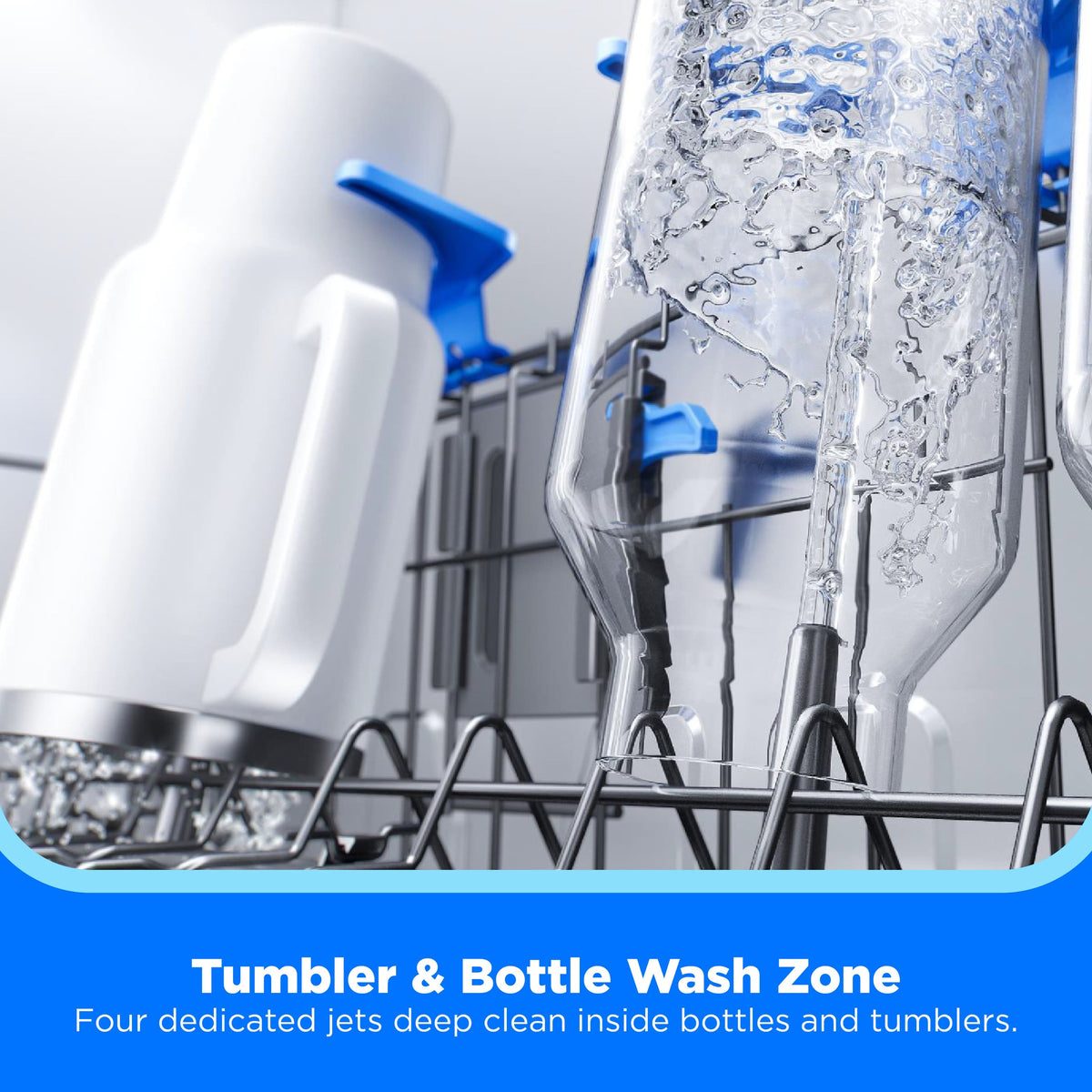 Midea - STRAWash 24" Top Control Built-In Dishwasher with Total Tumbler Clean, SENSOR TruDry, 44 dB - Stainless Steel