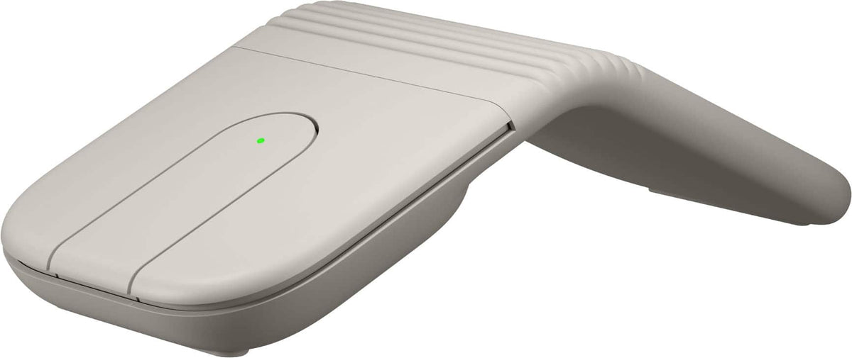 Logitech - Mobi Fold Ultra-Portable Travel Bluetooth Mouse with Touch Scroll and Quiet Clicks - Wireless - Sand
