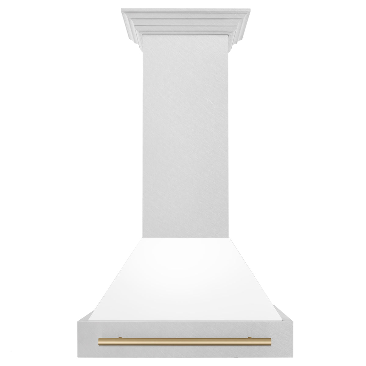 ZLINE Autograph Edition - 30 inches - Externally Vented - Wall Range Hood - Satin Stainless Steel with White Matte Shell