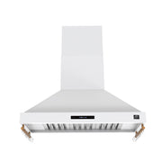 Forno Appliances - 48 inches - Externally Vented - Wall Range Hood - White