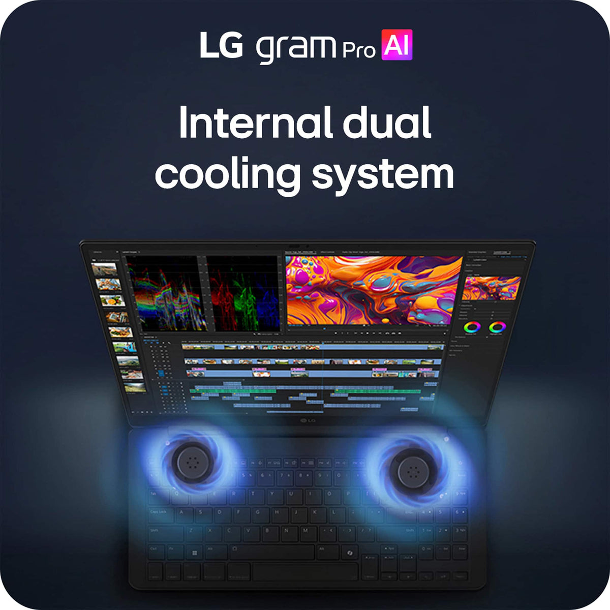 LG - gram Pro 16" 120Hz 3K OLED Laptop Intel Core Ultra X7 Processor 358H with 32GB RAM - 1TB SSD - Copilot + PC - Aerominum Black