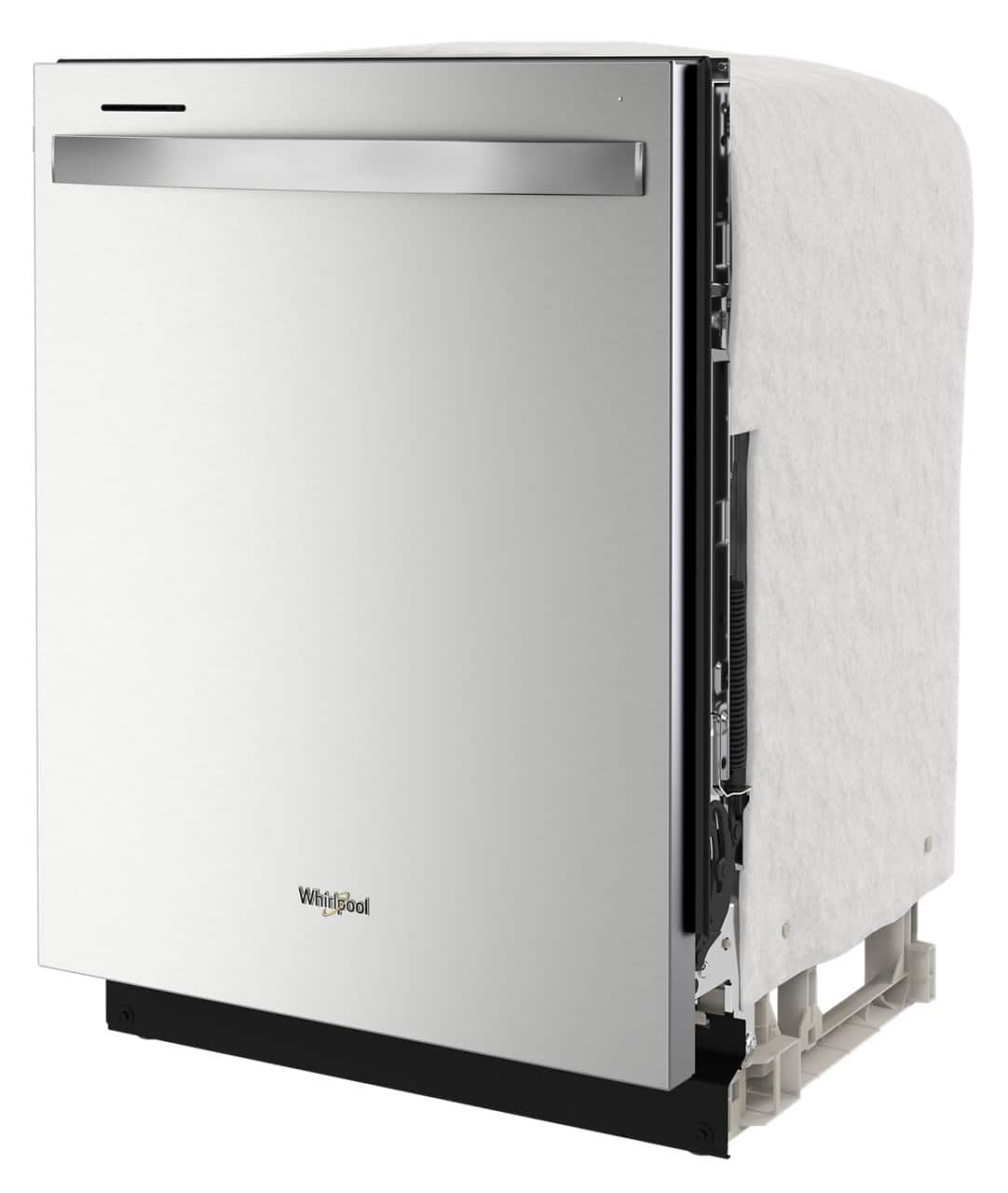 Whirlpool - 24 inch Top Control Built-in Stainless Steel Tub Dishwasher with 3rd Rack, Water Repellent Silverware Basket,  41 dBA - Stainless Steel