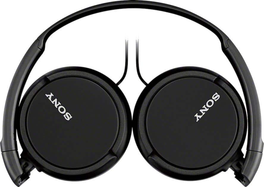 Sony - ZX Series Wired On-Ear Headphones - Black