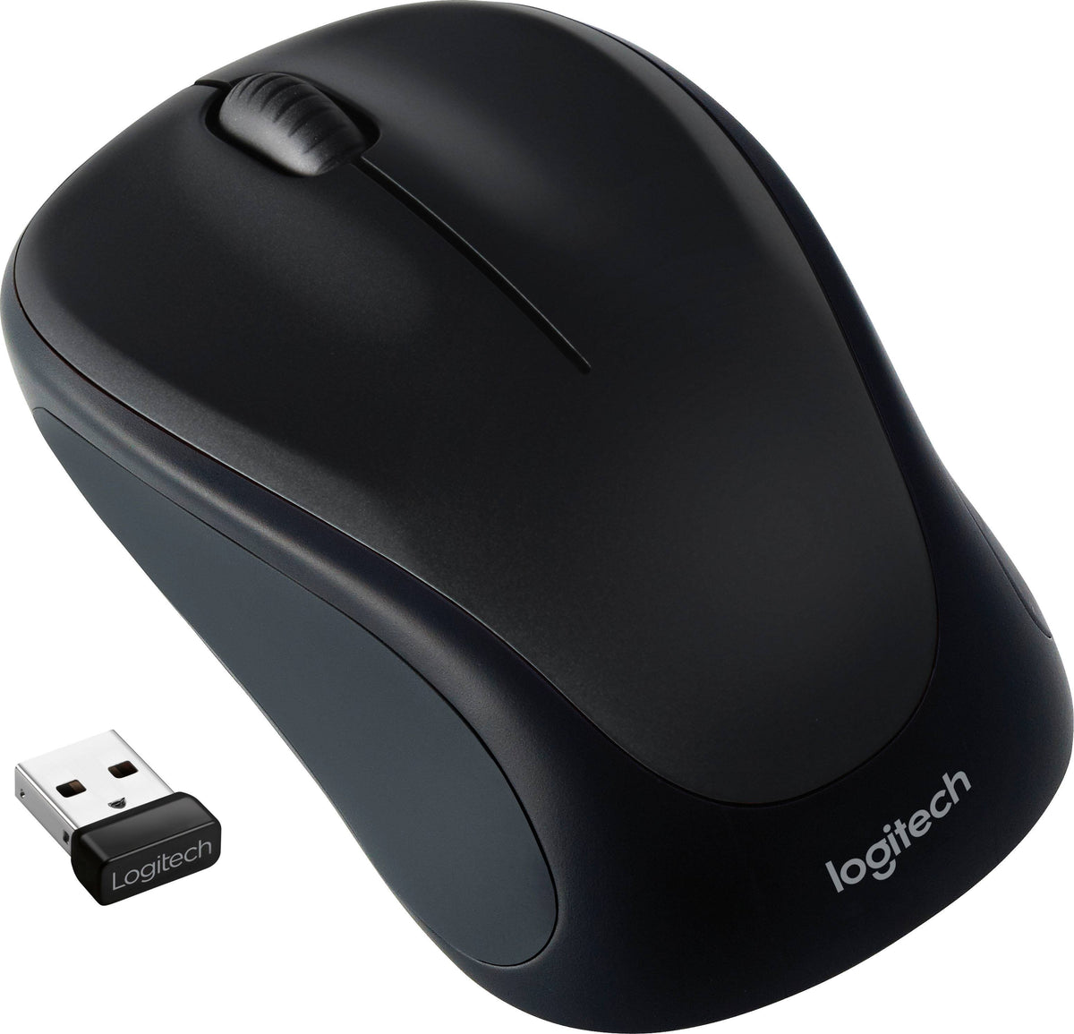 Logitech - M317 Wireless Optical Mouse - Wireless - Black