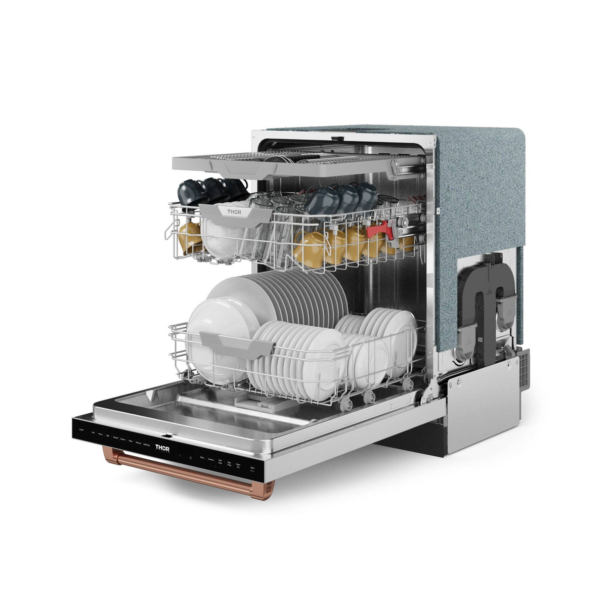 Gordon Ramsay Series by THOR Kitchen 24 Inch Dishwasher with Rose Gold Hardware - Stainless Steel