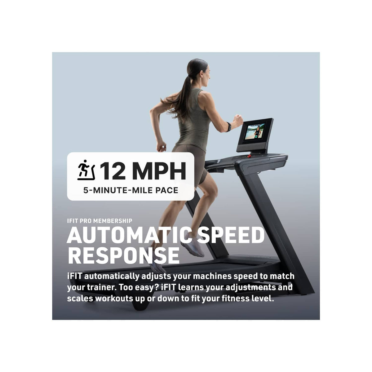 NordicTrack - Commercial 1250 Treadmill with 10" Tilting Touchscreen - Black