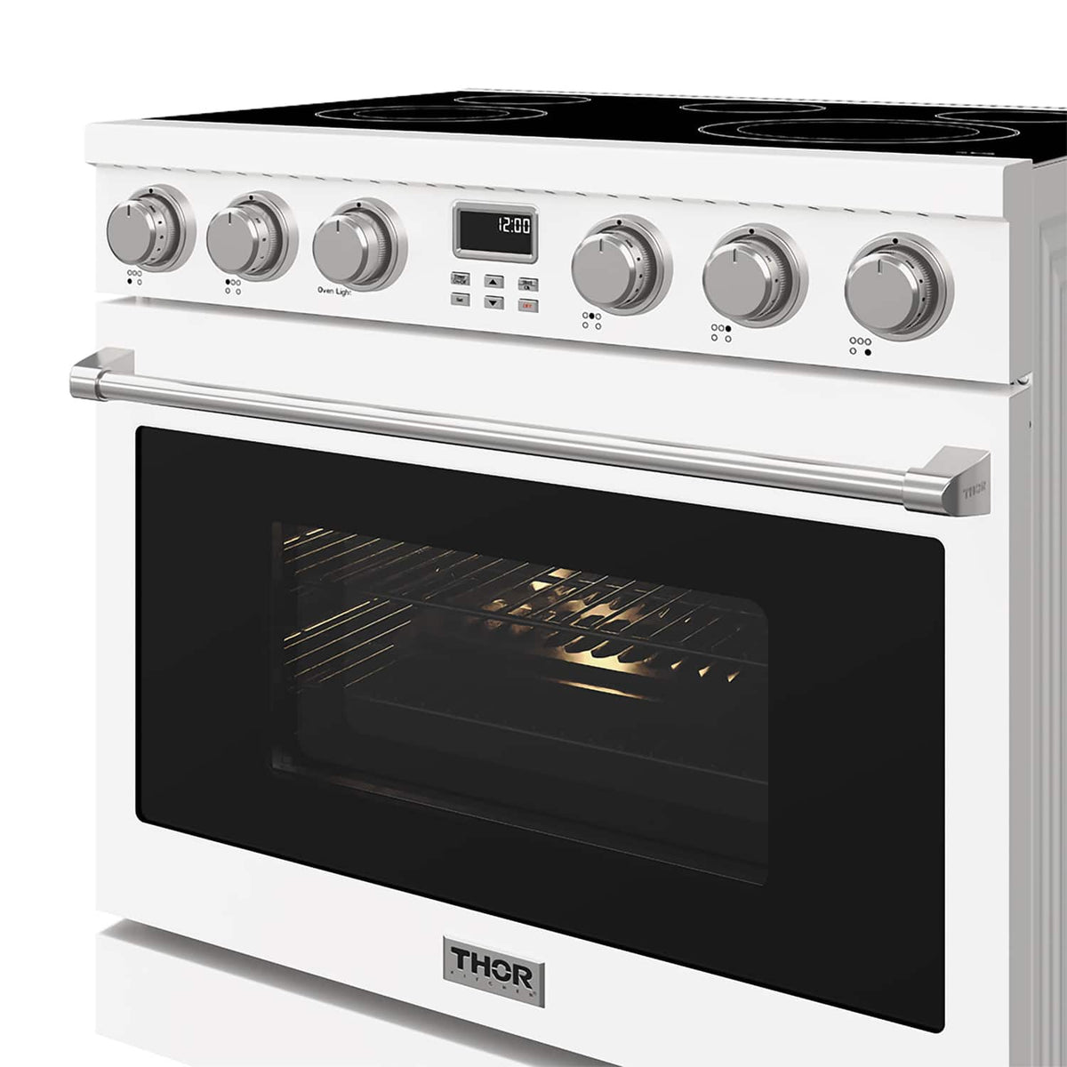 Thor Kitchen - 6.0 Cu. Ft. Freestanding Electric Convection Range - Matte White
