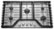 KitchenAid - 36 in. Wide 5 burners Built-In Gas Cooktop - Stainless Steel