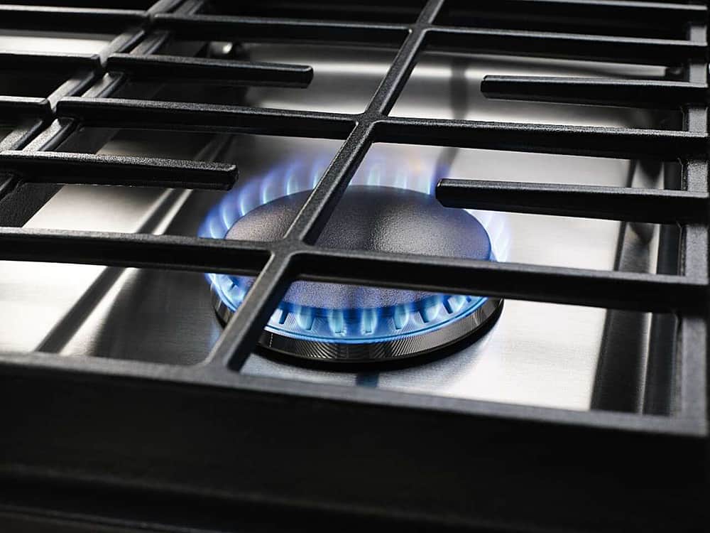 KitchenAid - 36 in. Wide 5 burners Built-In Gas Cooktop - Stainless Steel