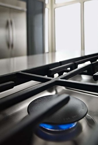 KitchenAid - 36 in. Wide 5 burners Built-In Gas Cooktop - Stainless Steel