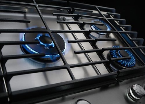 KitchenAid - 30 in. Wide 5 burners Built-In Gas Cooktop - Stainless Steel