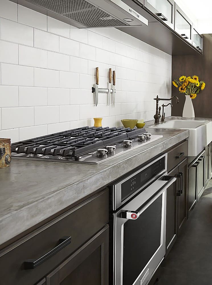 KitchenAid - 30 in. Wide 5 burners Built-In Gas Cooktop - Stainless Steel