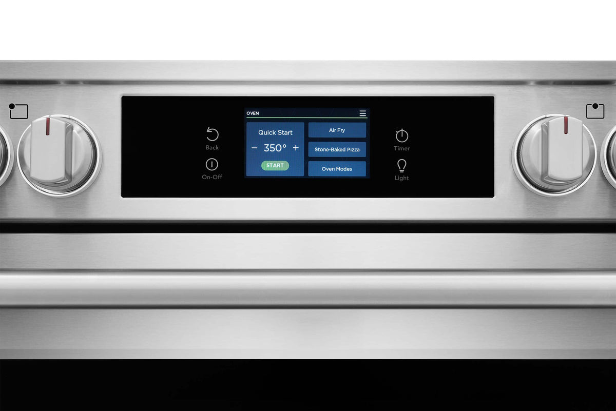 Frigidaire - 30" Electric Range with Stone-Baked Pizza - Stainless Steel