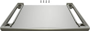 Stacking Kit with Pull Out Shelf for Bosch WQB245AXUC Electric Dryer - Silver