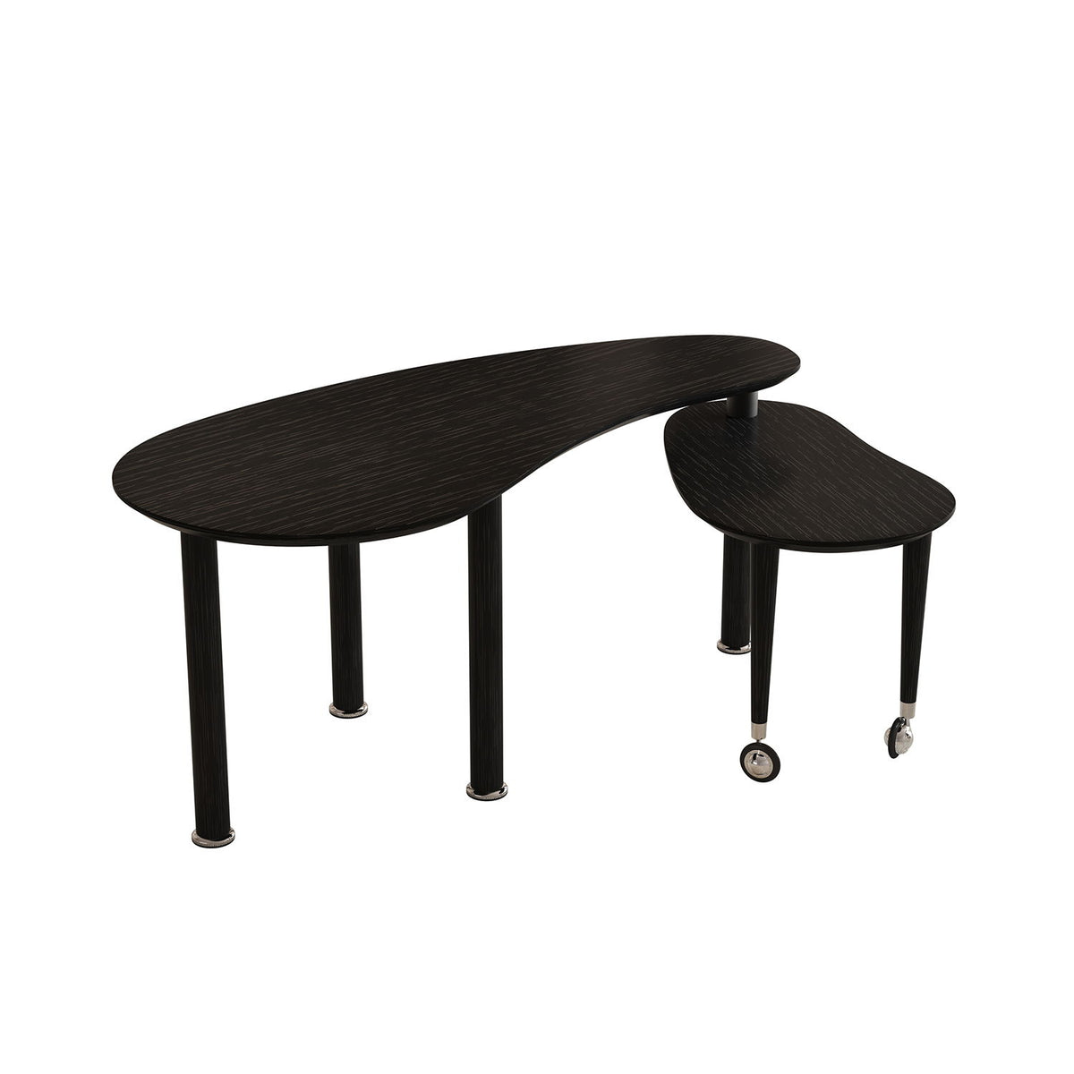Mesa de cóctel giratoria con patas sólidas, 360 grados de rotación