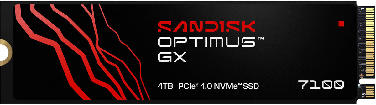 SANDISK - 4TB Optimus GX 7100 PCIe 4.0 x4 M.2 2280 NVMe SSD