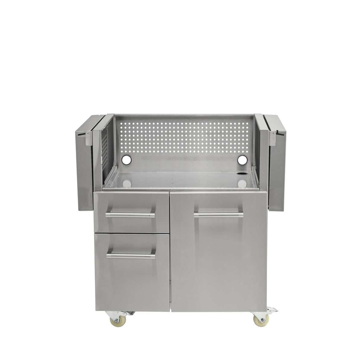 Coyote Outdoor Living - cart for 30" Flat Top Grill - Stainless Steel