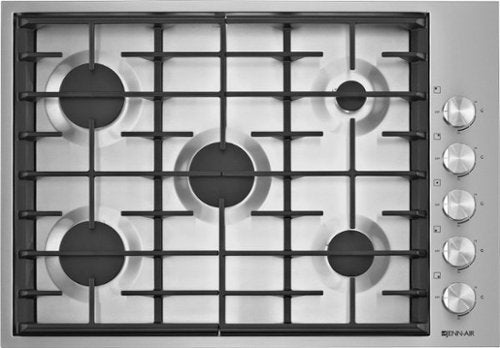 JennAir - 30 in. Wide 5 Burner Gas Cooktop - Stainless Steel