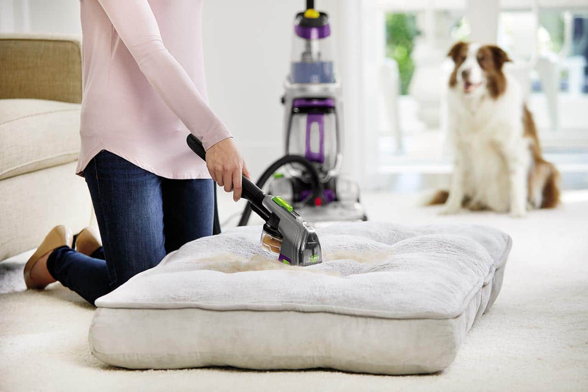 BISSELL - ProHeat 2X Revolution Pet Pro Plus Corded Upright Carpet Deep Cleaner - silver/purple
