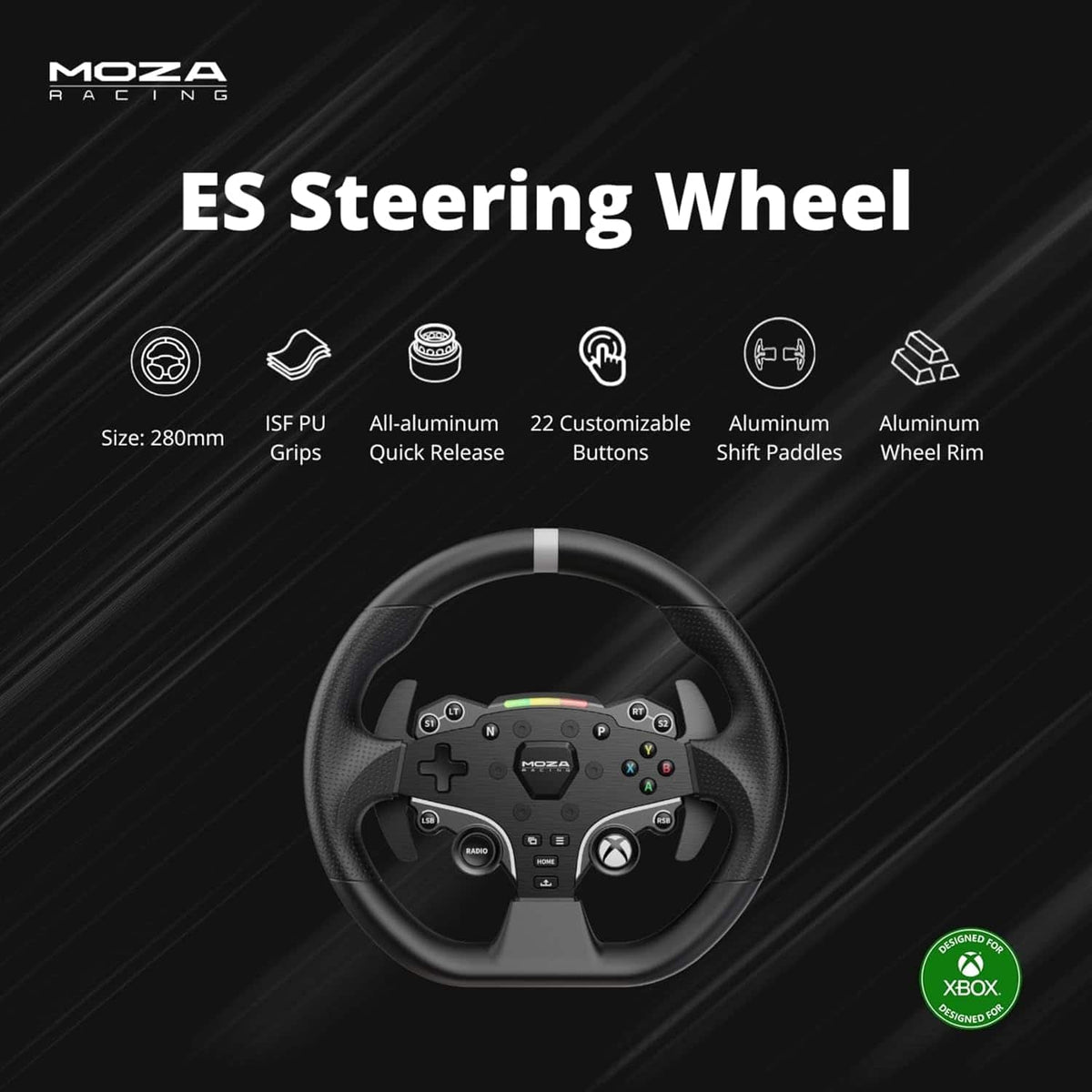 Moza Racing - R3 Direct Drive Sim Racing Bundle with 3.9Nm force for Xbox One, Xbox Series X|S, and PC (Pedals, Wheelbase, & Wheel) - Black