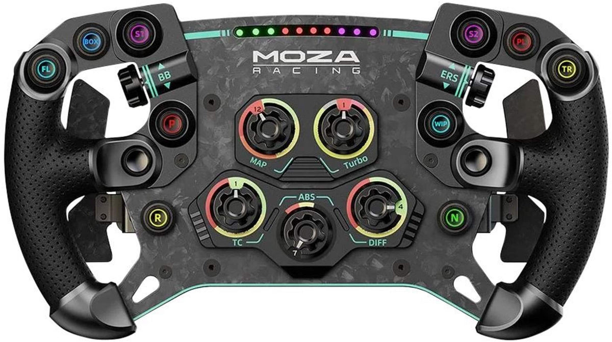 Moza Racing - GS V2P Sim Racing Formula Steering Wheel for Windows - Black