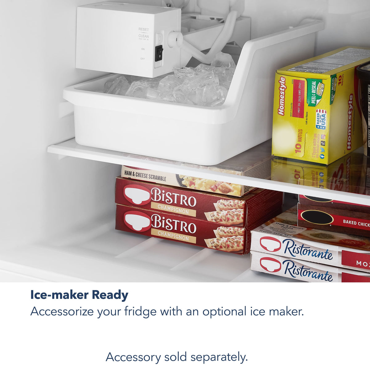 Insignia™ - 28 in. Wide 14.2 Cu. Ft. Top-Freezer Refrigerator with ENERGY STAR Certification - Stainless Steel