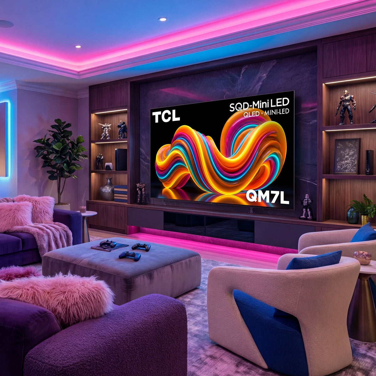 TCL - 75" Class QM7L Series 4K UHD HDR SQD-Mini LED Smart TV with Google TV with Gemini (2026)