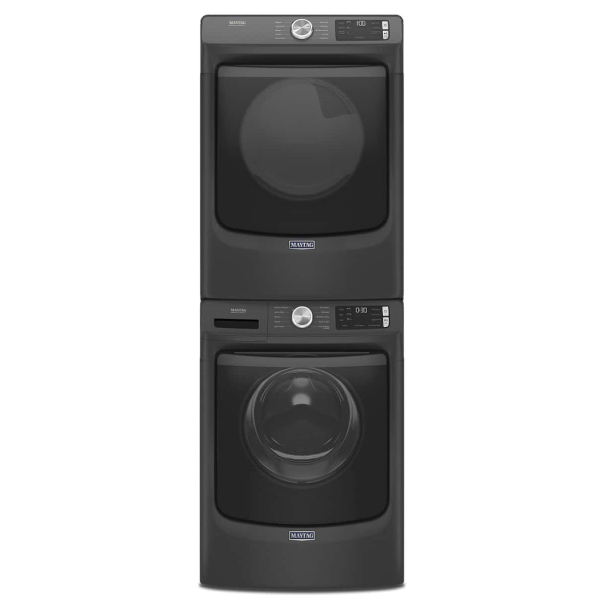 Maytag - 7.3 Cu. Ft. Stackable Gas Dryer with Extra Power Button - Volcano Black