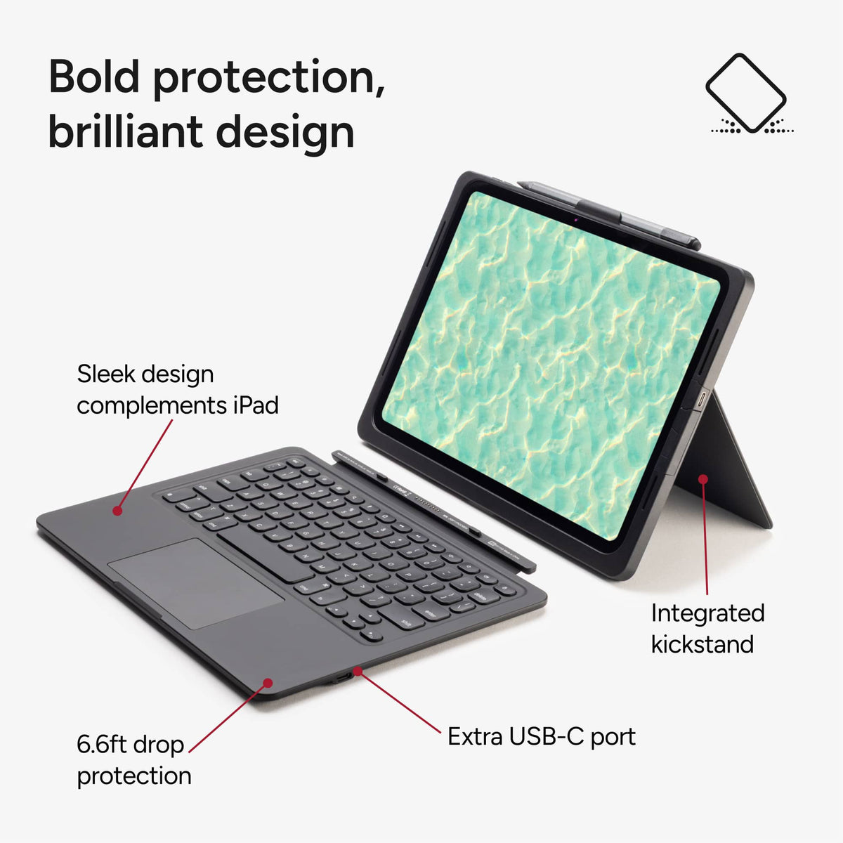 ZAGG - Pro Keys Connect Apple iPad Pro 11" (M5/M4) - Black