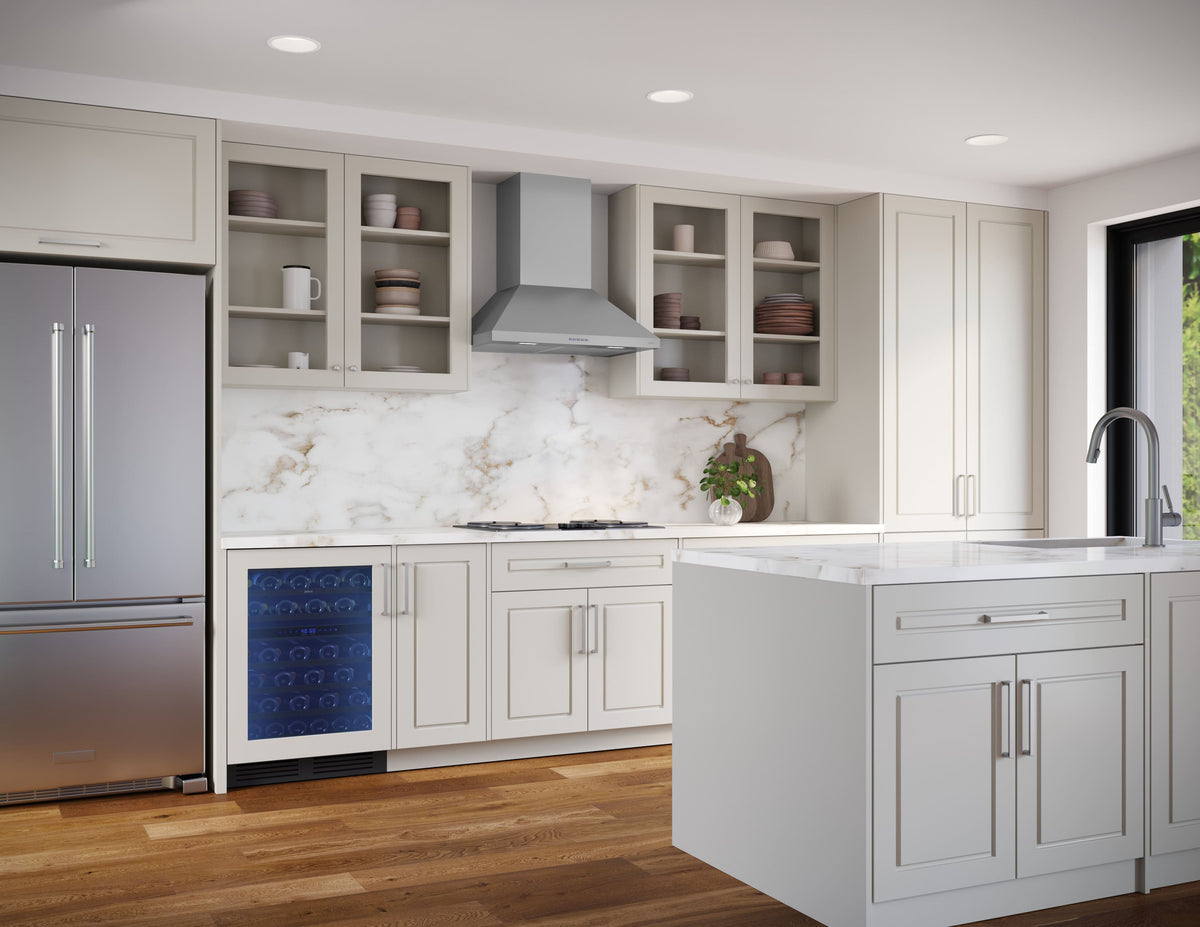 Zephyr - 30 inches - Convertible - Wall Range Hood - Stainless Steel