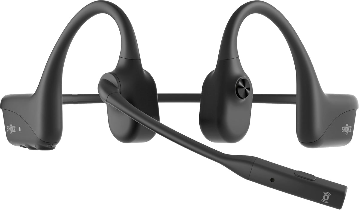 Shokz - OpenComm2 UC Bone Conduction Stereo Bluetooth Headset 2025 Upgrade,USB-A - Black